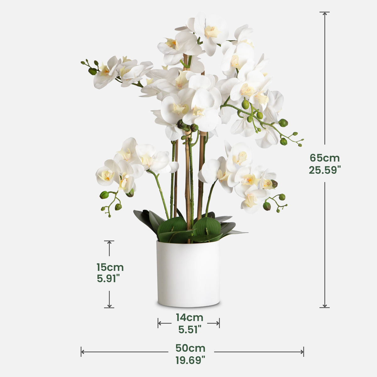 Artificial Orchid Arrangement for Home Decor