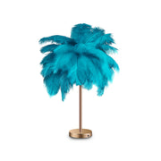 Cordless LED Feather Table Lamp