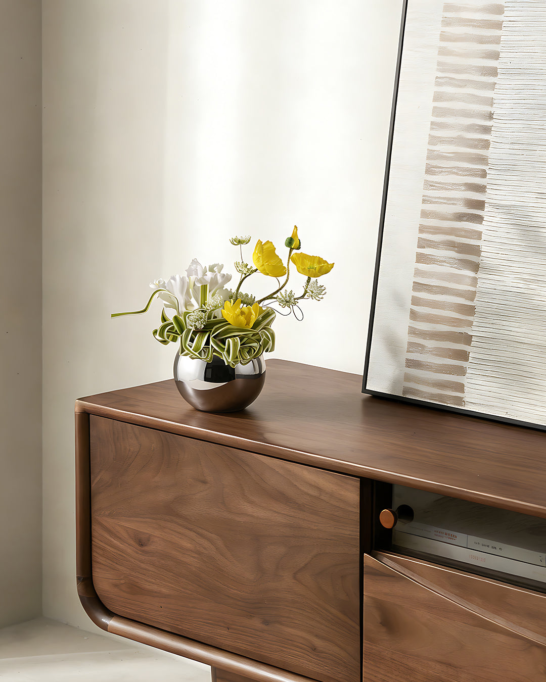 Artificial Flowers with Mini Vase